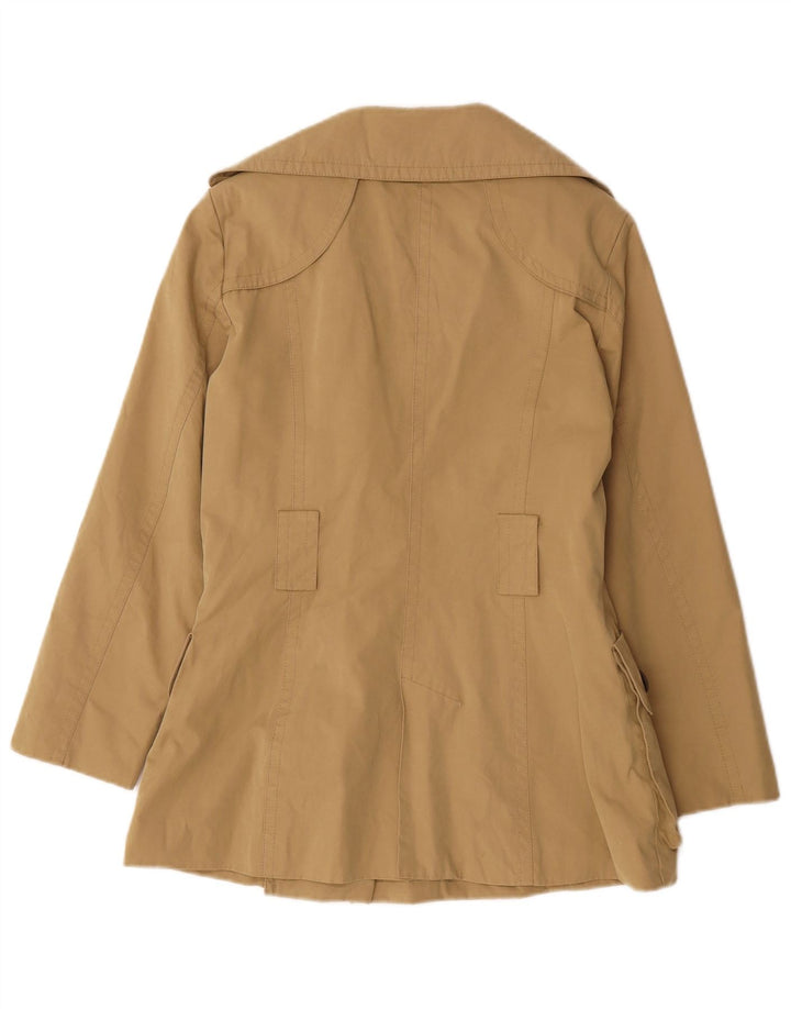 Zara Womens Trench Coat UK 14 Médio Caqui