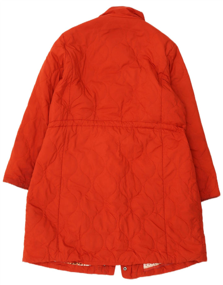 Casaco corta-vento feminino Marks & Spencer Per Una Duffle Reino Unido 16 grande laranja