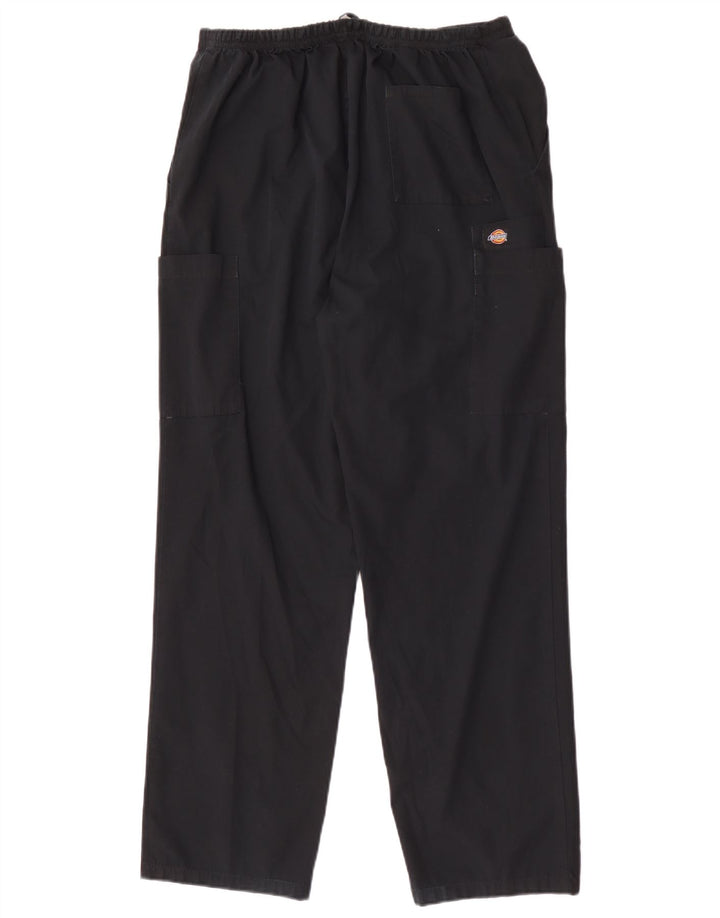 Calças Dickies Mens Straight Cargo Médio W30 L30 Poliéster Preto