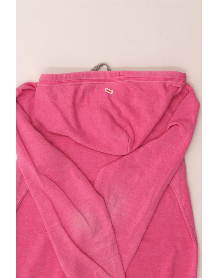 CHAMPION Womens Graphic Hoodie Jumper UK 18 XL Pink Cotton Vintage Champion and Second-Hand Champion from Messina Hembry 