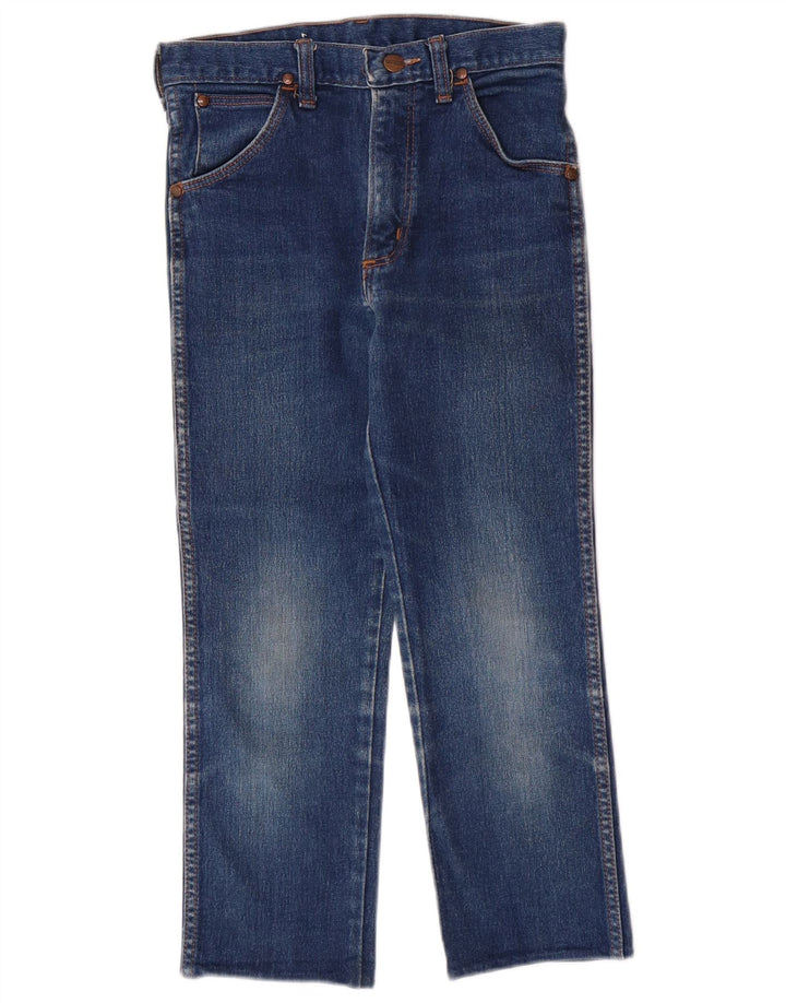 Wrangler Boys Straight Capri Jeans 14-15 Anos W25 L21 Azul Algodão