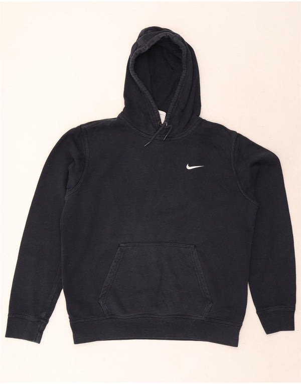 Jumper com capuz masculino Nike grande algodão azul marinho