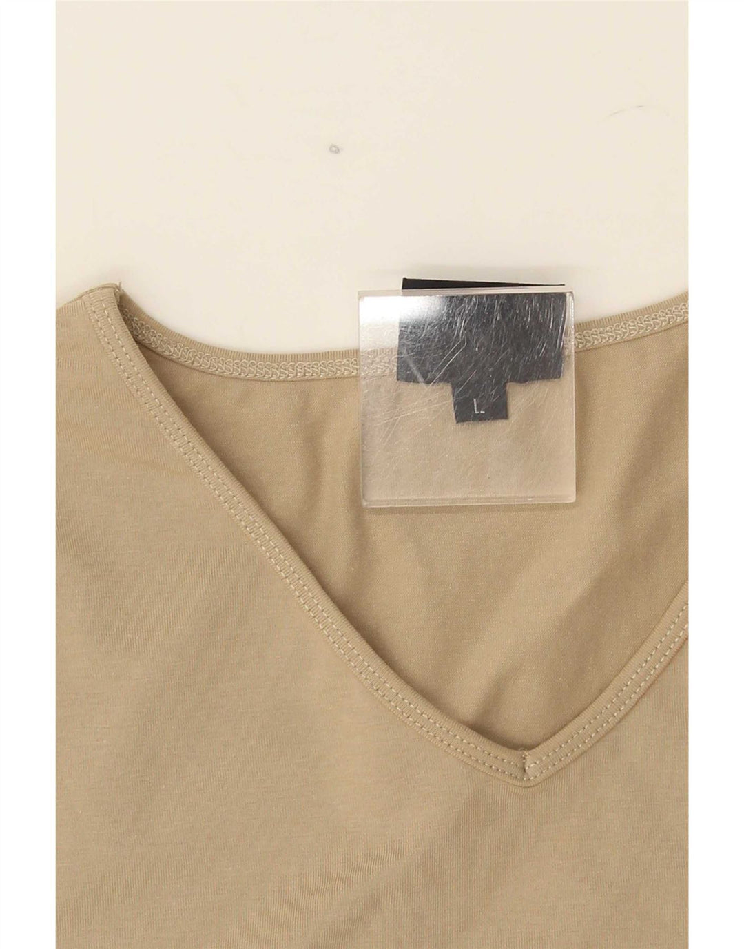 Camiseta feminina Trussardi UK 14 grande bege
