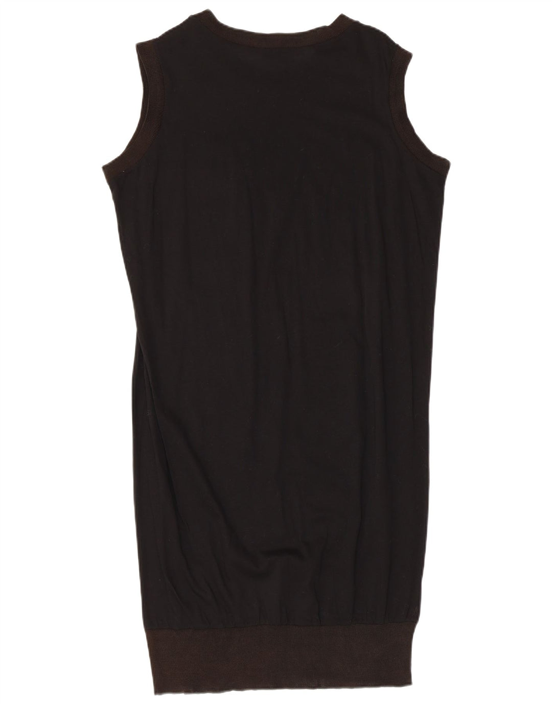 Vestido feminino VINTAGE sem mangas com estampa bolha Reino Unido 14 médio preto