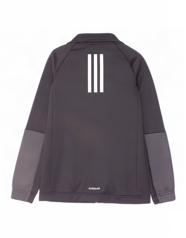 Jaqueta Adidas Boys Aeroready Tracksuit 7-8 Anos Preto Colorblock