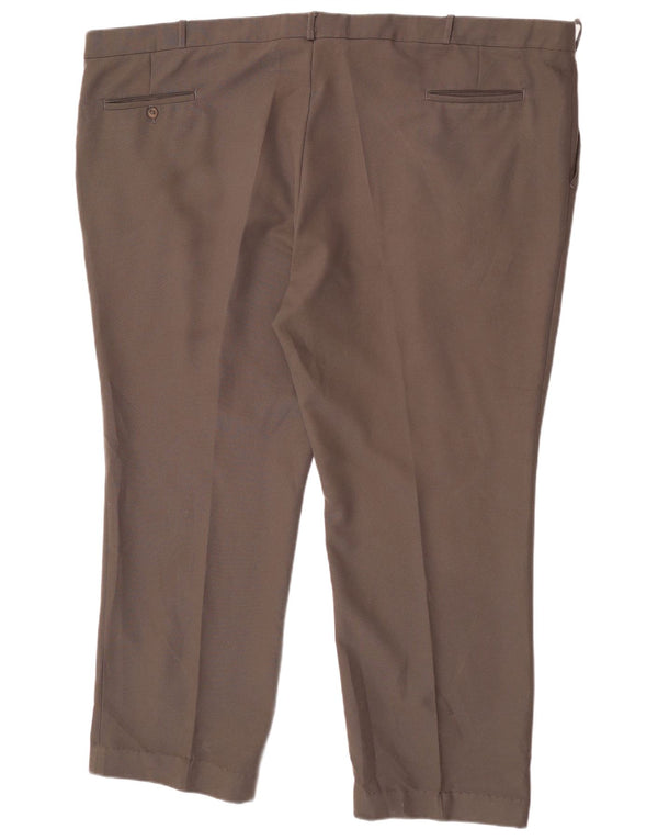Calça masculina Farah de terno reto W56 L29 algodão marrom