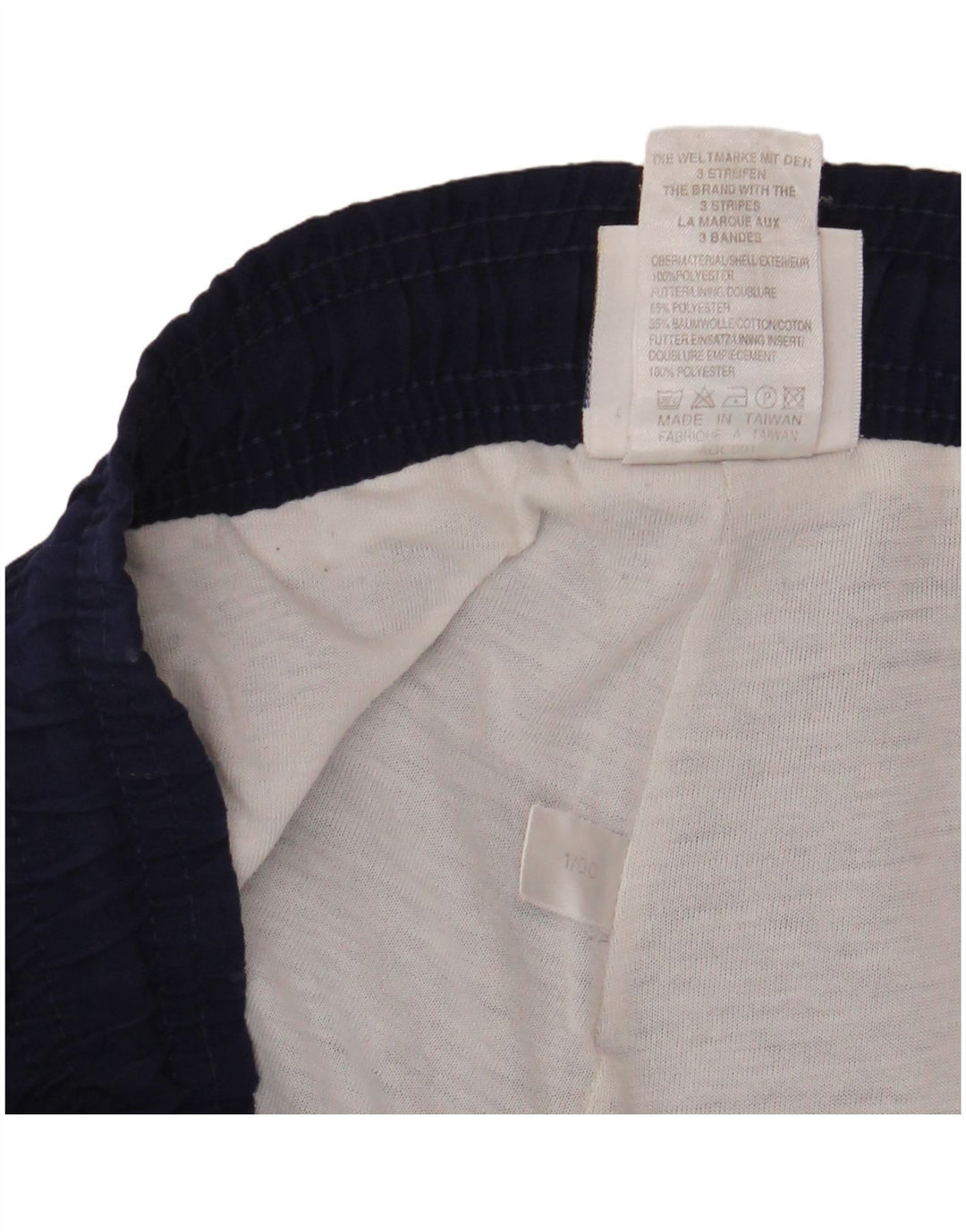 Calça de treino masculina Adidas Joggers grande poliéster azul marinho