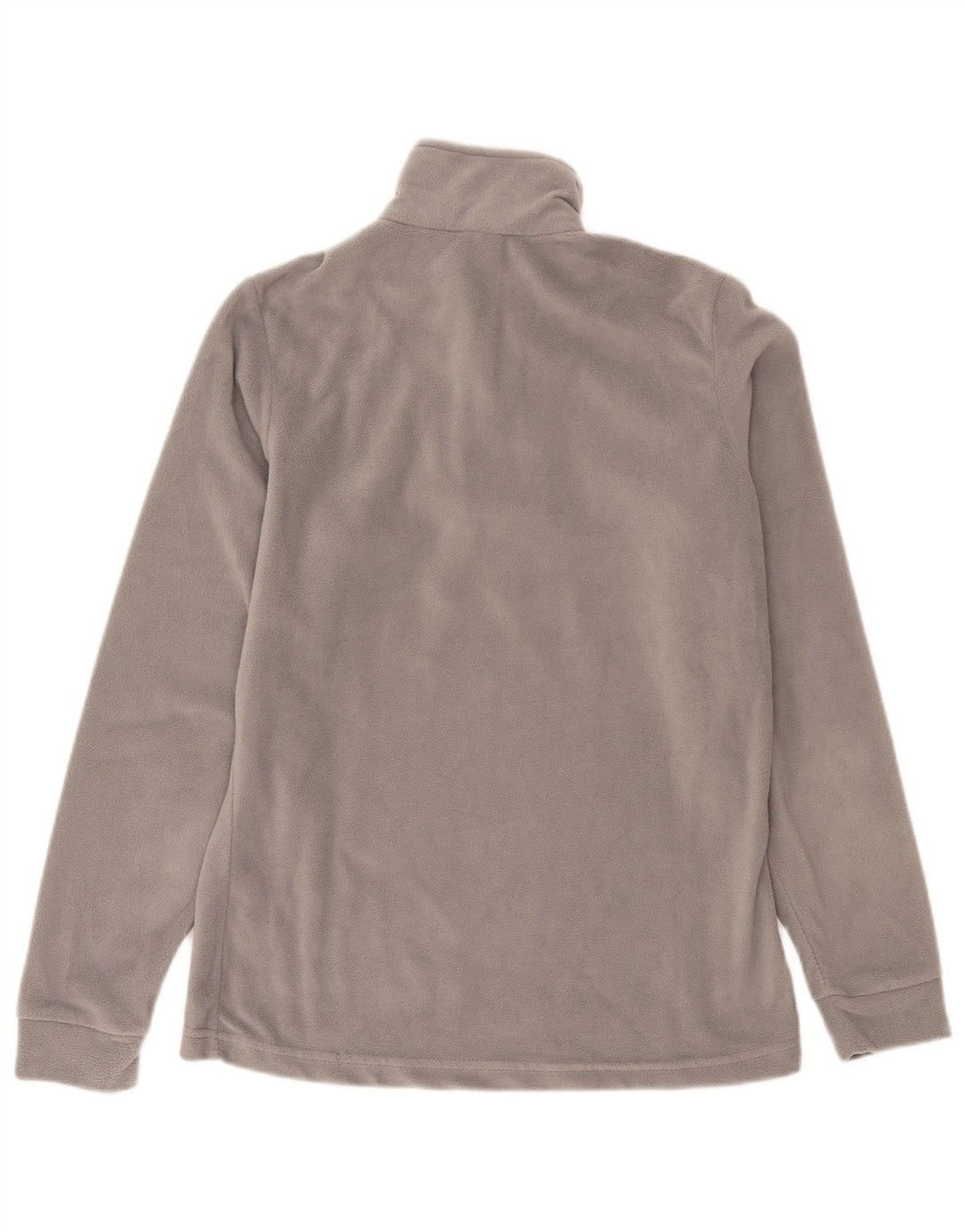 Suéter de lã feminino Brugi com zíper e gola UK 14 poliéster cinza médio