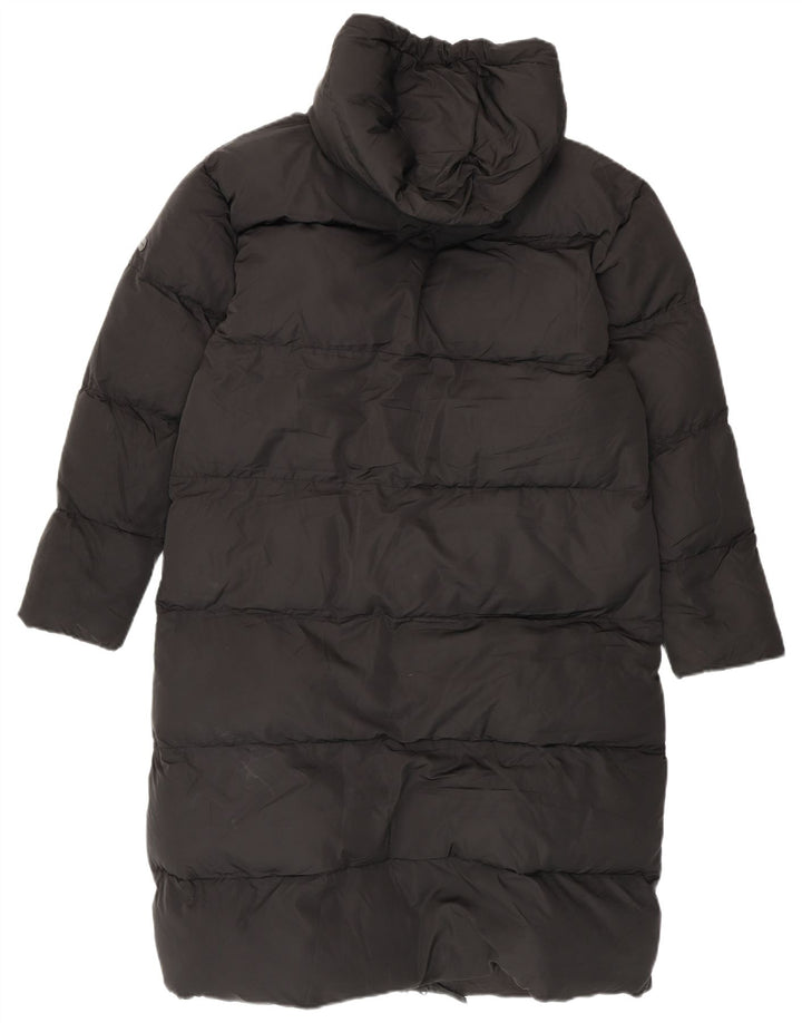 Casaco acolchoado superdimensionado feminino Superdry UK 8 pequeno poliéster preto