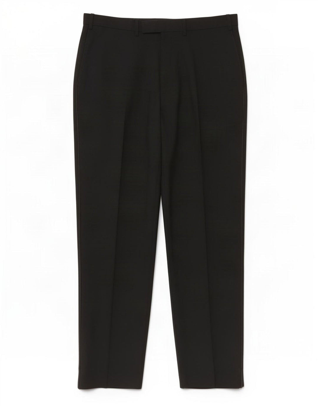 Calça masculina Marks & Spencer com pegged terno W38 L31 lã preta