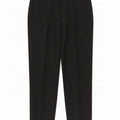 Calça masculina Marks & Spencer com pegged terno W38 L31 lã preta