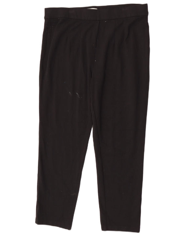 Calça casual feminina Marks & Spencer cônica UK 18 XL W36 L26 preta
