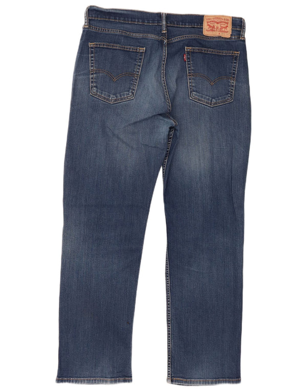 Levi's Masculino 514 Straight Jeans W36 L32 Azul Algodão
