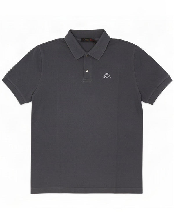 Camisa polo masculina Kappa Algodão cinza médio