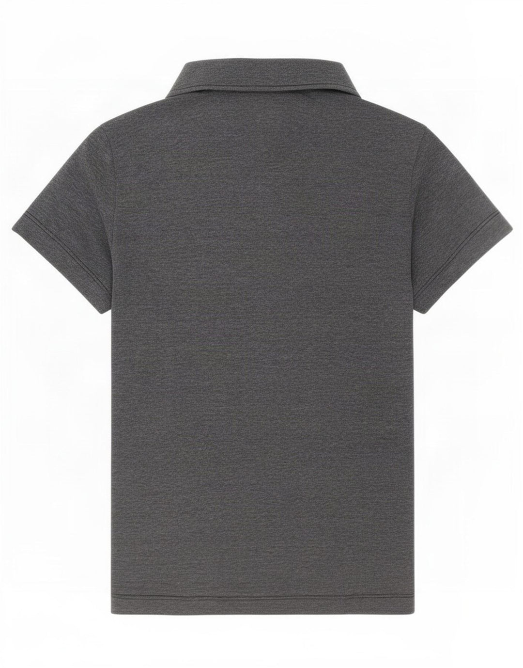 Camisa polo feminina Jack Wolfskin Reino Unido 12/14 poliéster manchado cinza médio
