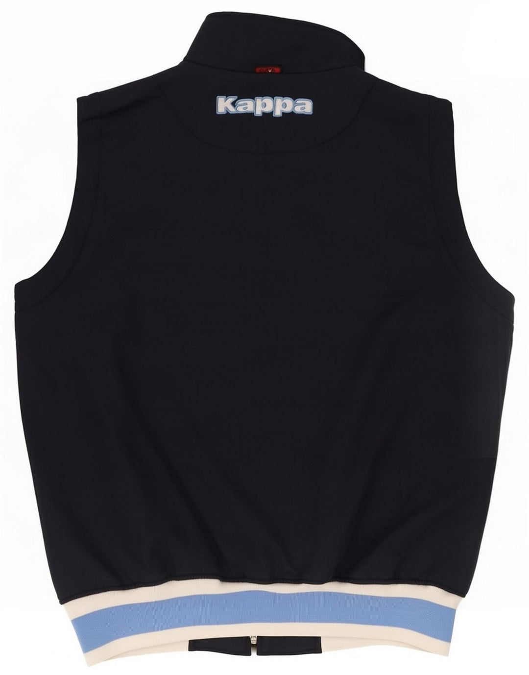 Kappa Jaqueta masculina de agasalho gráfico pequeno azul marinho Colourblock