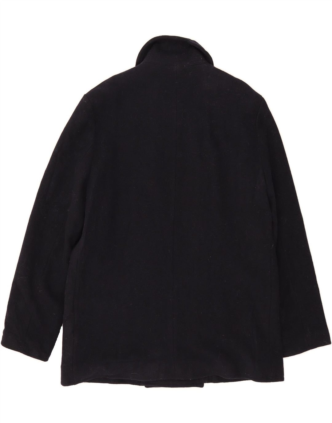 Casaco masculino J. CREW Pea UK 42 XL lã azul marinho