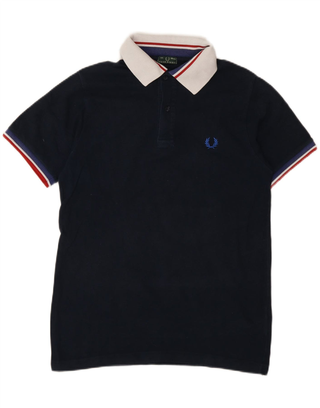 Polo Fred Perry Menino 15-16 Anos Azul Marinho Algodão