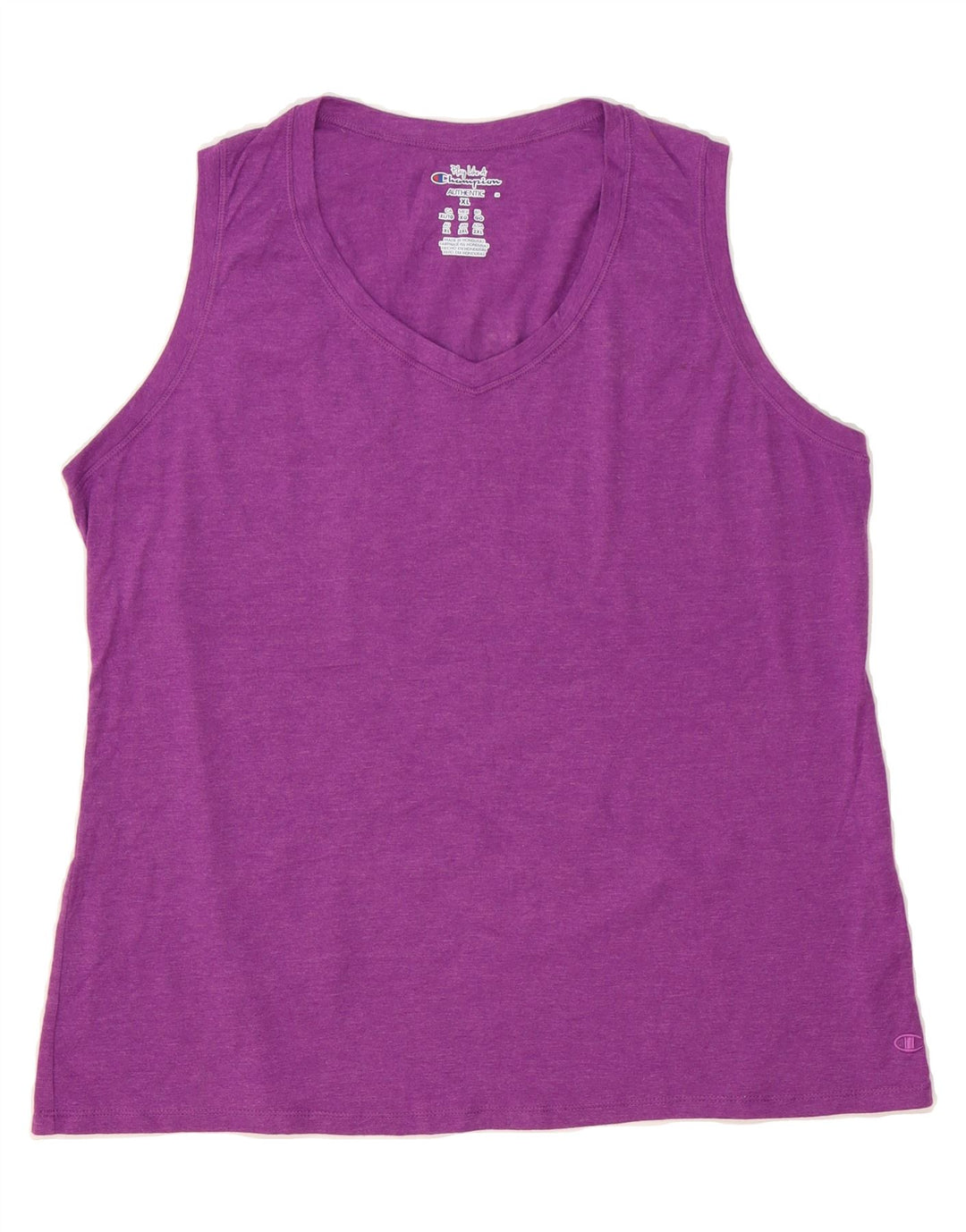 CHAMPION Womens Vest Top UK 18 XL Purple Cotton Vintage Champion and Second-Hand Champion from Messina Hembry 