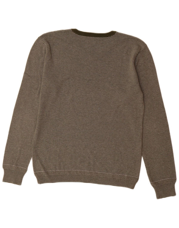 Suéter masculino Levi's Slim Fit com decote em V risca de giz verde médio