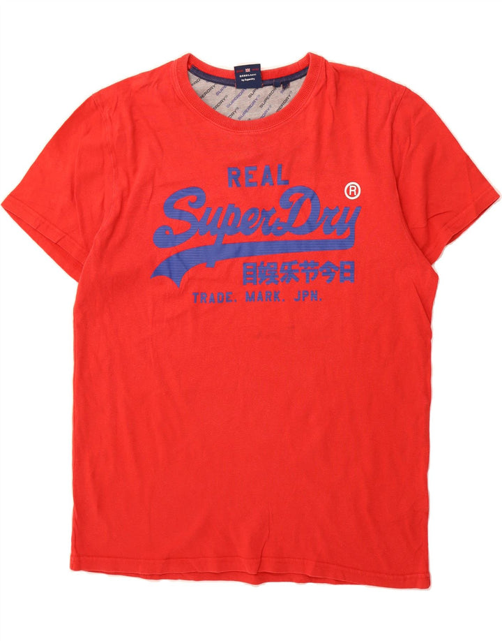 SUPERDRY Womens Real Graphic T-Shirt Top 2XL Red Cotton Vintage Superdry and Second-Hand Superdry from Messina Hembry 
