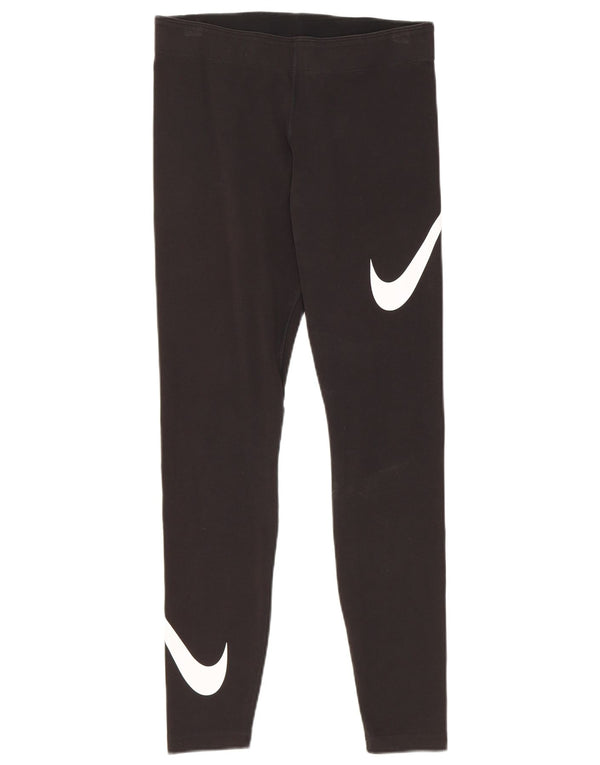 Leggings Nike Graphic Feminino UK 12 Médio Preto