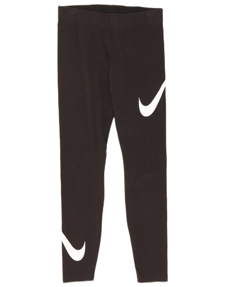 Leggings Nike Graphic Feminino UK 12 Médio Preto