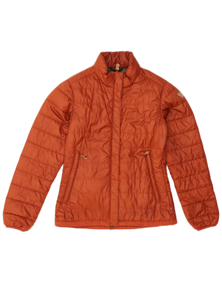 Jaqueta acolchoada feminina Fjall Raven UK 6 XS poliéster laranja