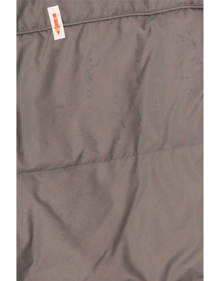 Jaqueta masculina superdimensionada acolchoada Champion UK 10 Small Grey Colourblock