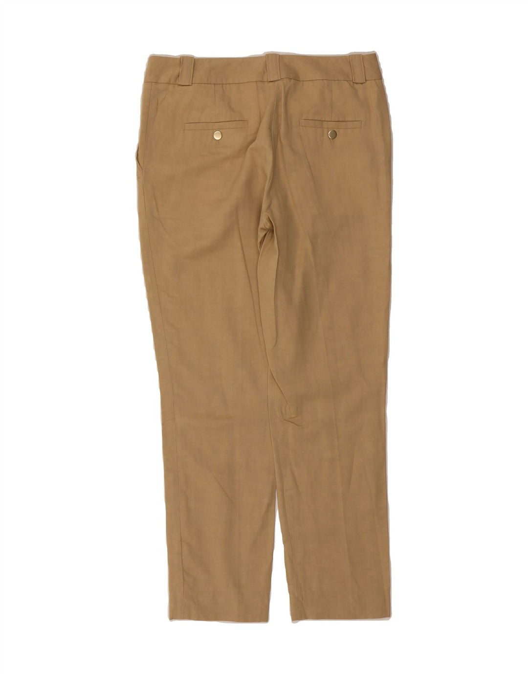 MASSIMO DUTTI Womens Crop Casual Trousers W28 L27 Brown Cotton Vintage Massimo Dutti and Second-Hand Massimo Dutti from Messina Hembry 