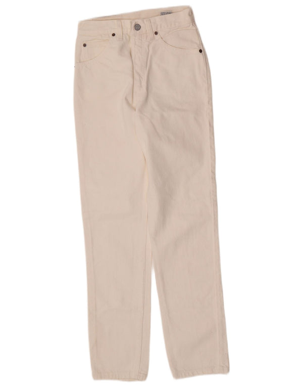 Calça Jeans Calvin Klein Feminina Cintura Alta Cônica US 9 Médio W25 L29 Branco