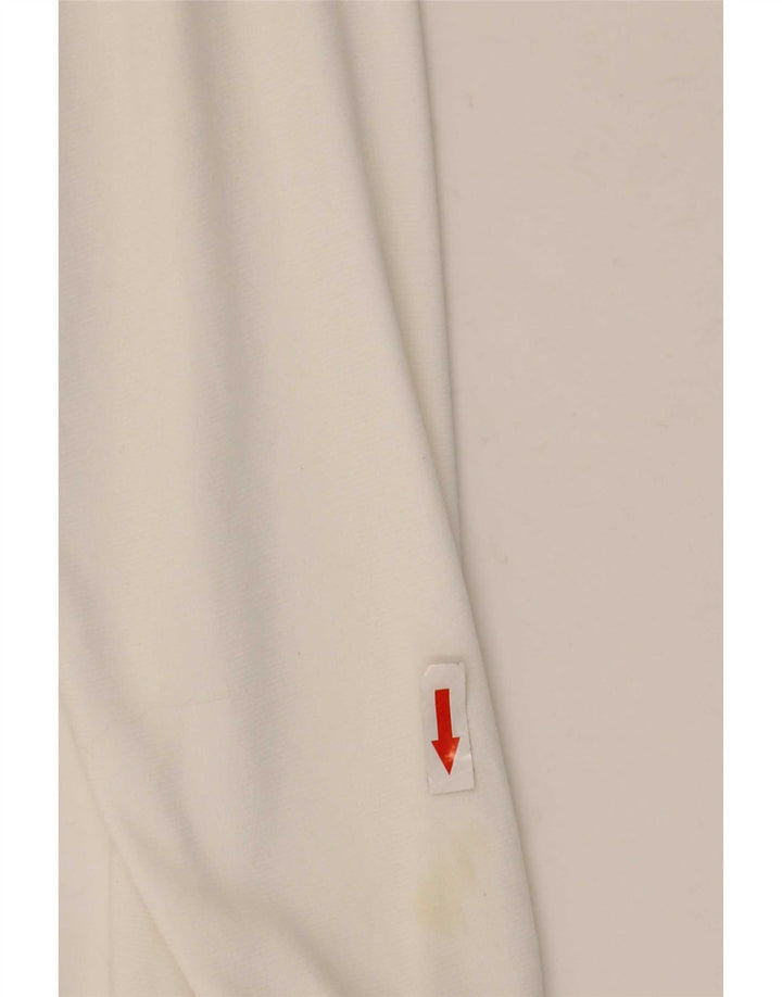Adidas Mens Treino Top Jaqueta Grande Poliéster Branco