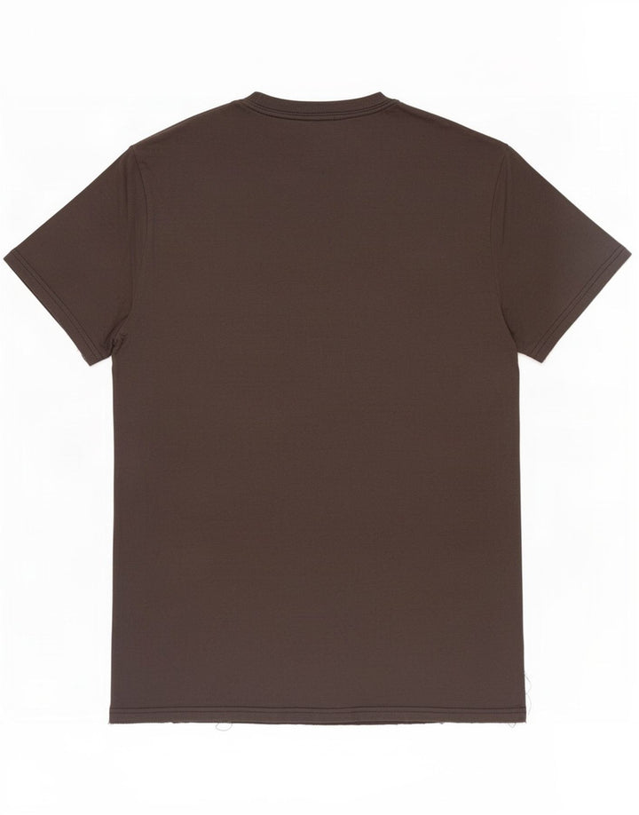 Camiseta masculina Hollister de algodão cinza médio