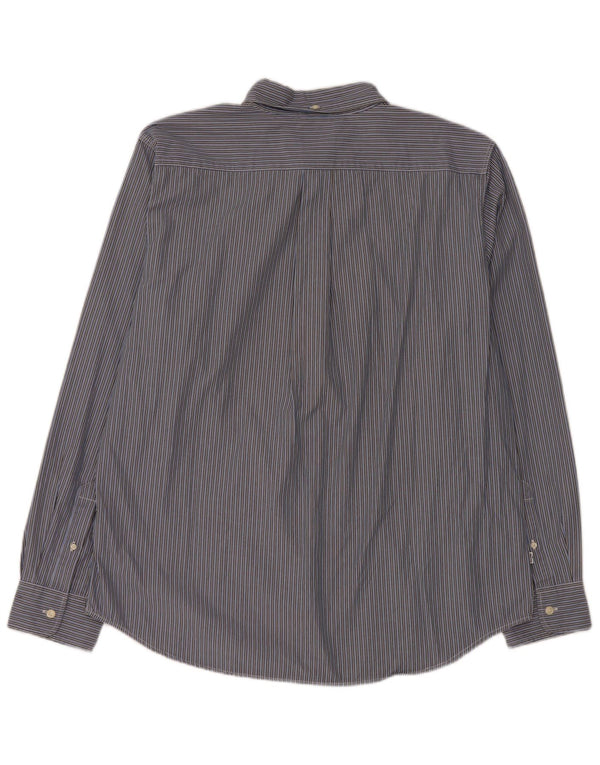 Camisa masculina Levi's Standard Fit XL algodão listrado azul