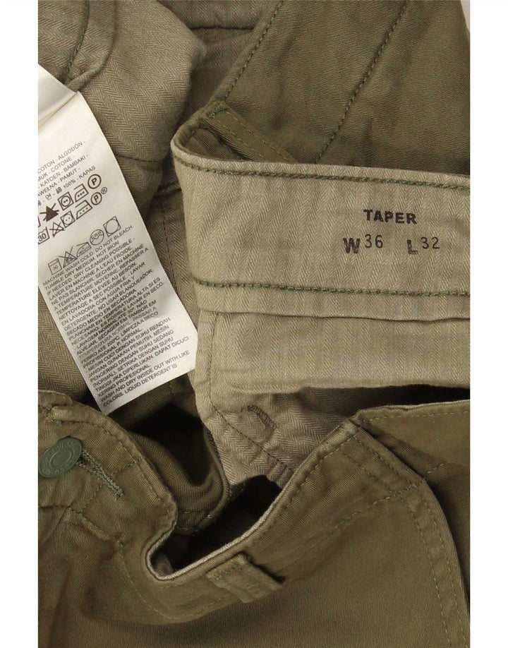 Calça cargo masculina cônica Levi's W36 L32 algodão cáqui