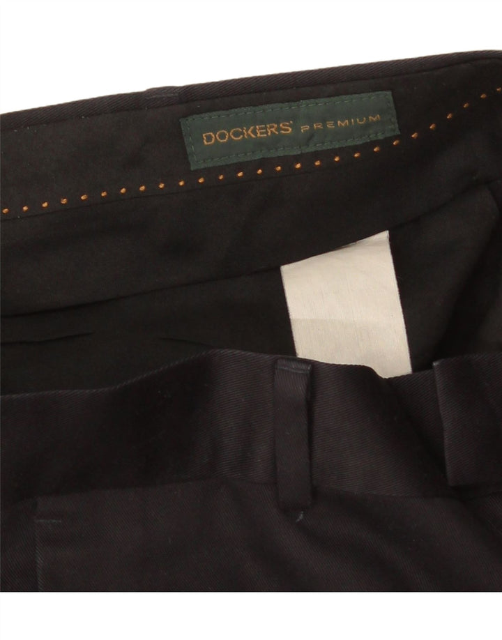 Calça masculina Dockers Straight Suit W32 L33 azul marinho