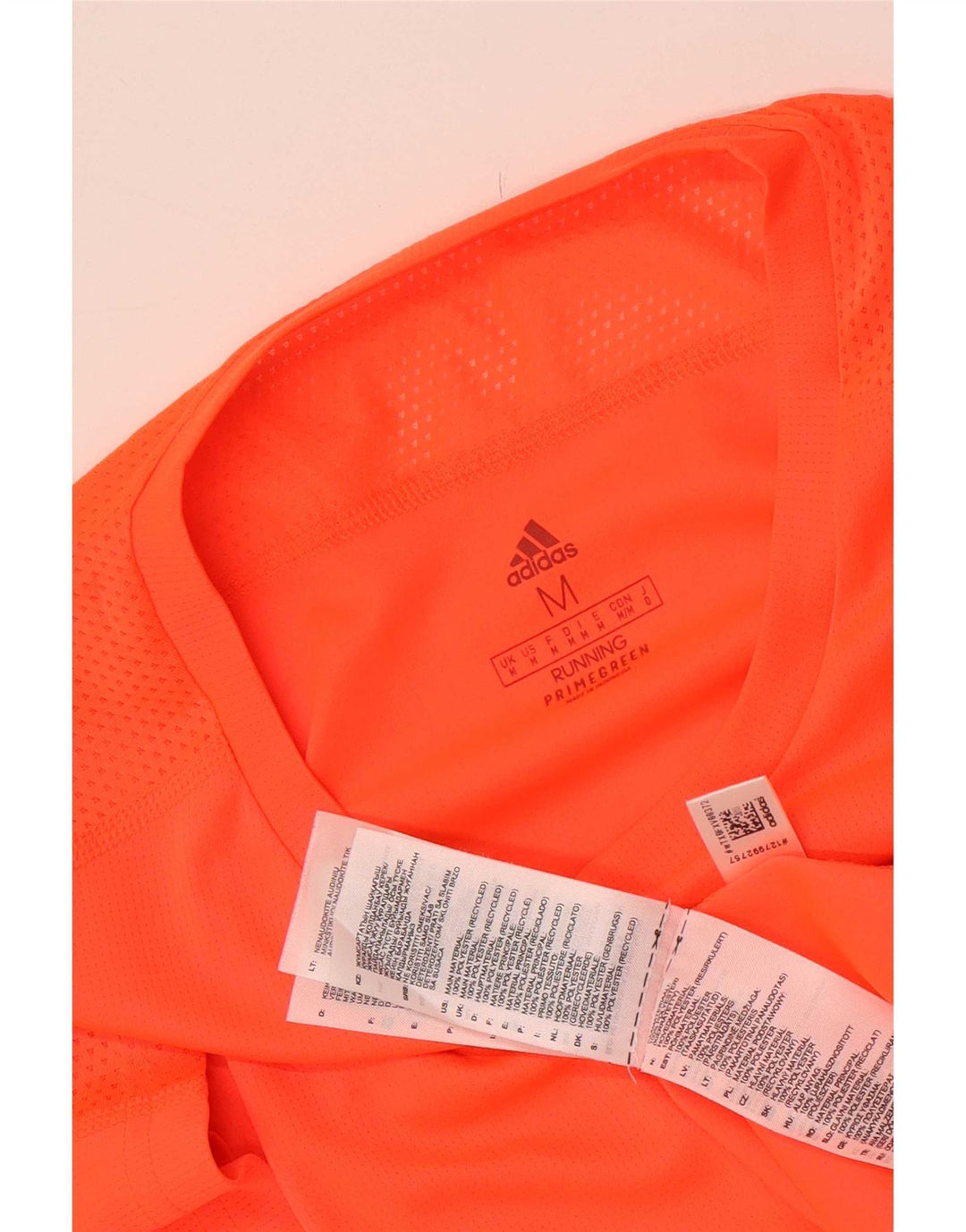 Adidas Mens Aeroready Camiseta Top Médio Laranja Poliéster