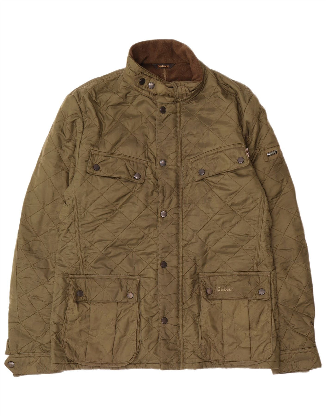 Jaqueta acolchoada masculina BARBOUR UK 40 poliéster verde grande