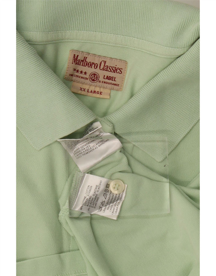 Camisa polo feminina Marlboro Classics UK 20 2XL algodão verde