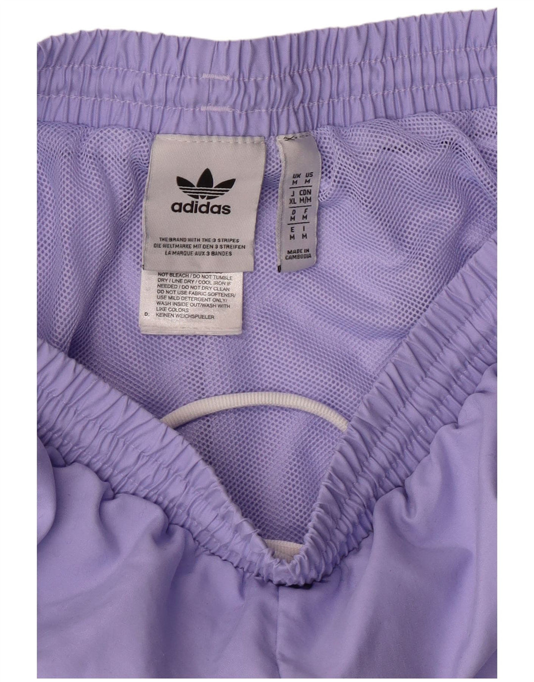 ADIDAS Mens Sport Shorts Médio Roxo Poliéster