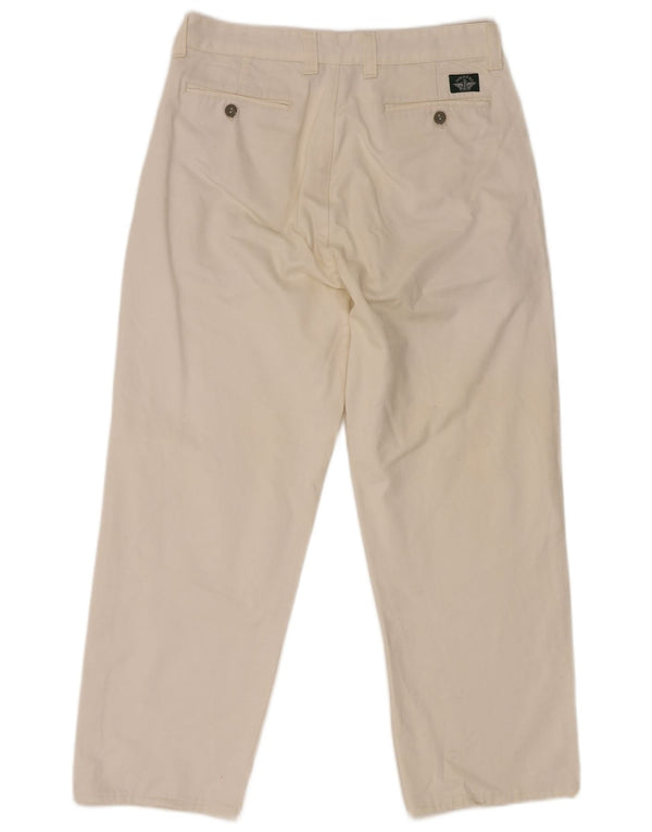 Dockers Mens Straight Chino Calças W32 L27 Branco
