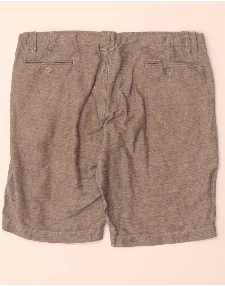 BENETTON Mens Chino Shorts W32 Cinza Médio