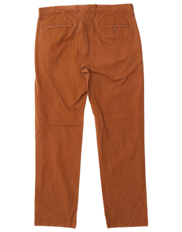 J. Crew Calça masculina The Sutton Straight Chino W33 L29 Algodão Marrom