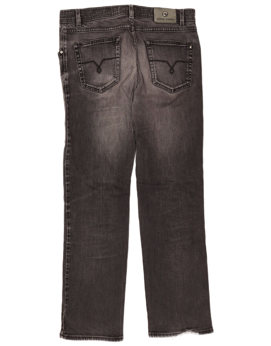 PIERRE CARDIN Calça jeans reta masculina W36 L32 algodão cinza