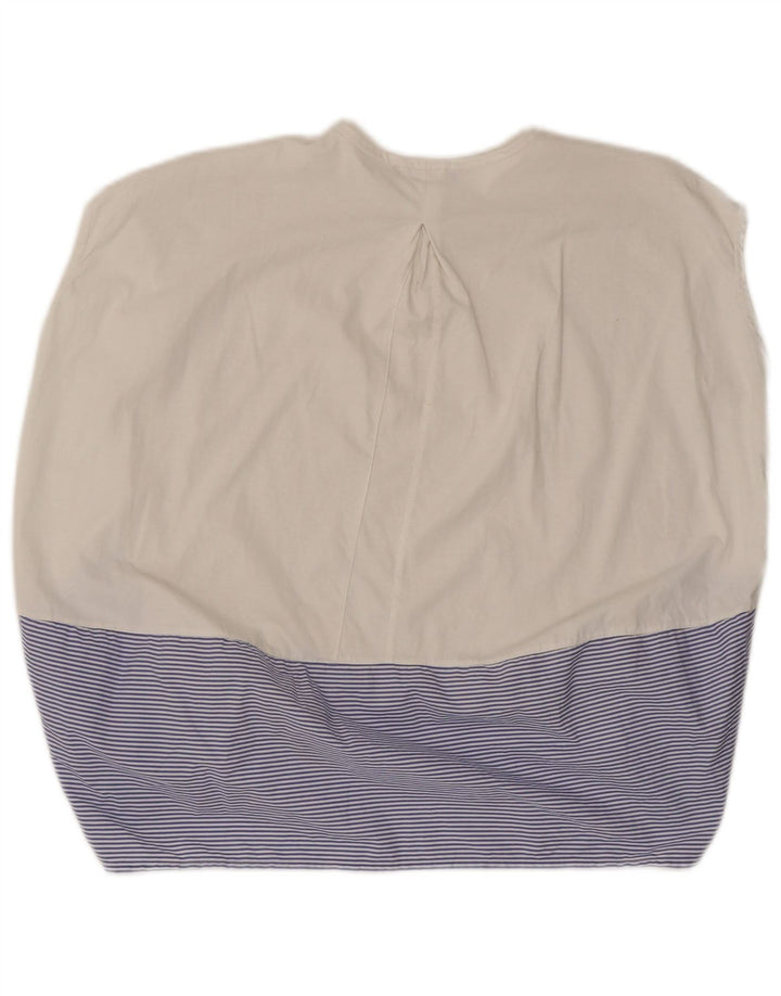 Blusa feminina sem mangas Zara UK 10 pequeno bloco colorido multicolorido