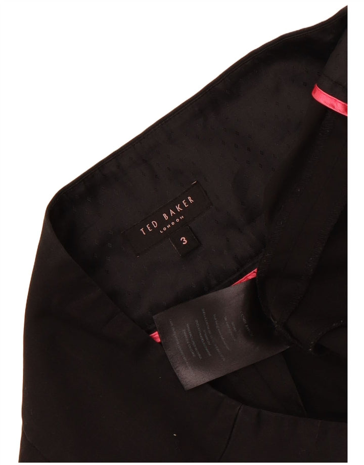 Calça Chino Feminina Ted Baker Slim Tamanho 3 Médio W30 L29 Algodão Preto