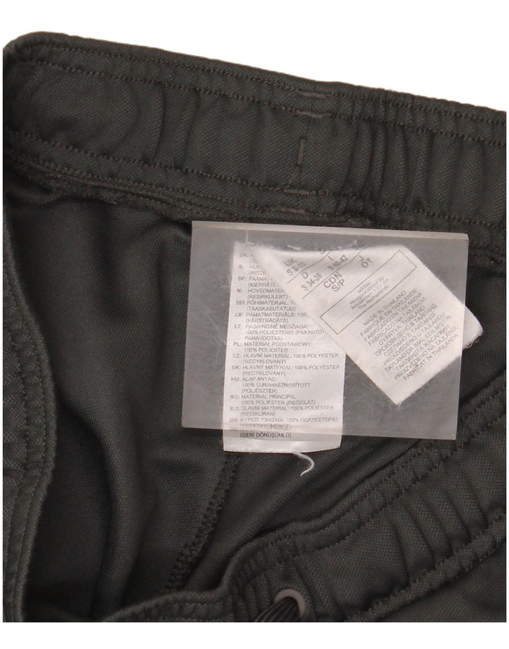 Calça de treino feminina ADIDAS UK 8/10 pequena cinza poliéster