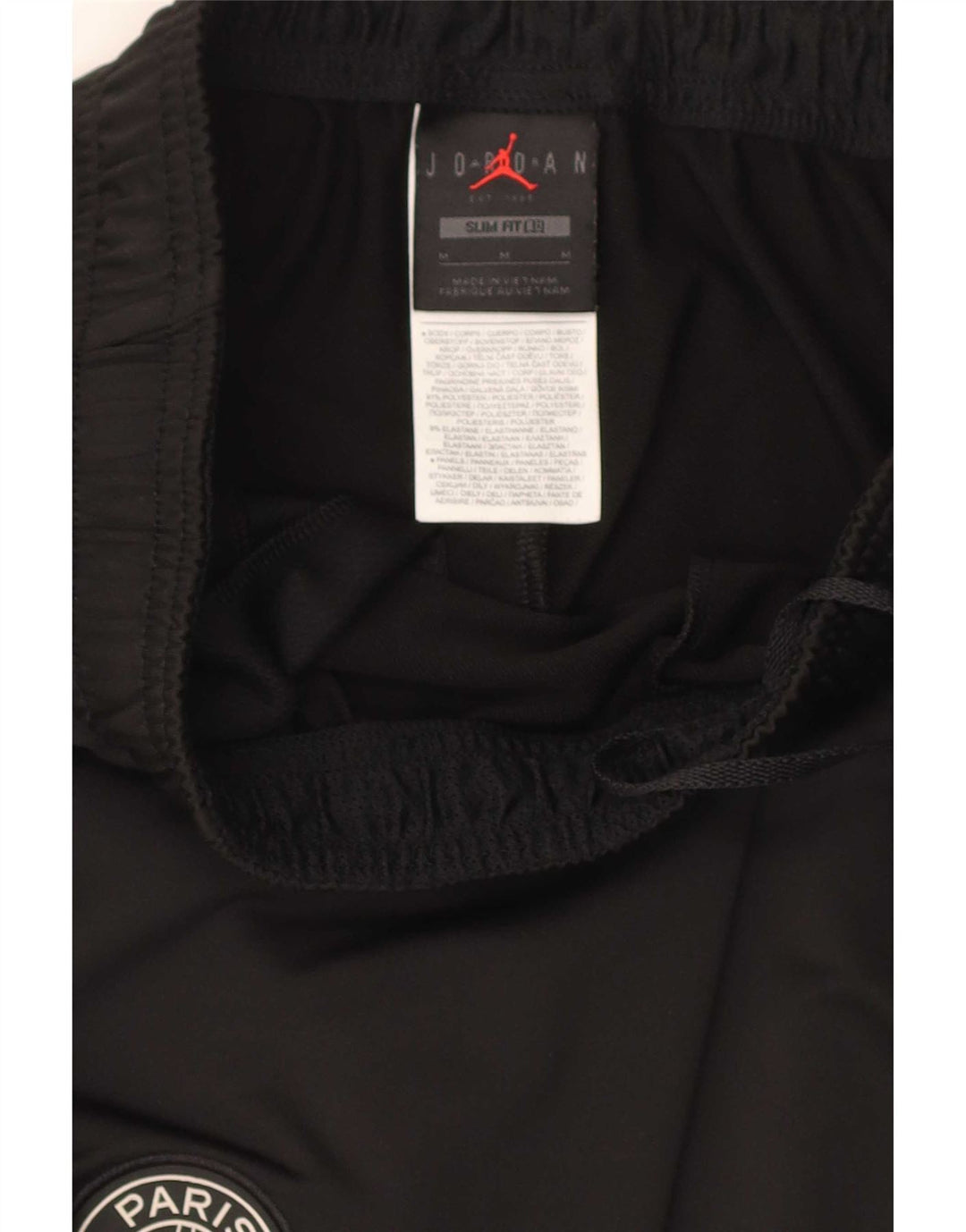 Jordan Mens Paris Saint-Germain Slim Fit Calça de treino médio preto