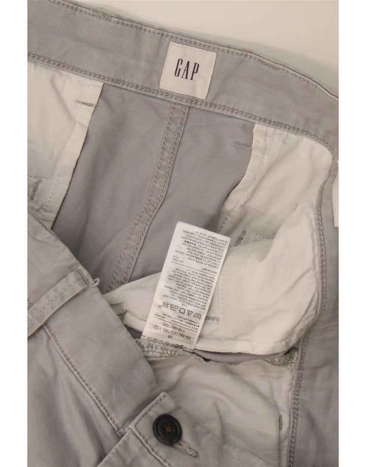 Shorts Chino Masculino GAP W38 XL Algodão Cinza