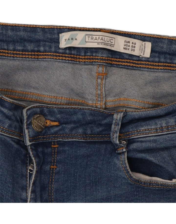 Zara Jeans Skinny Feminino EU 40 Médio W30 L31 Azul